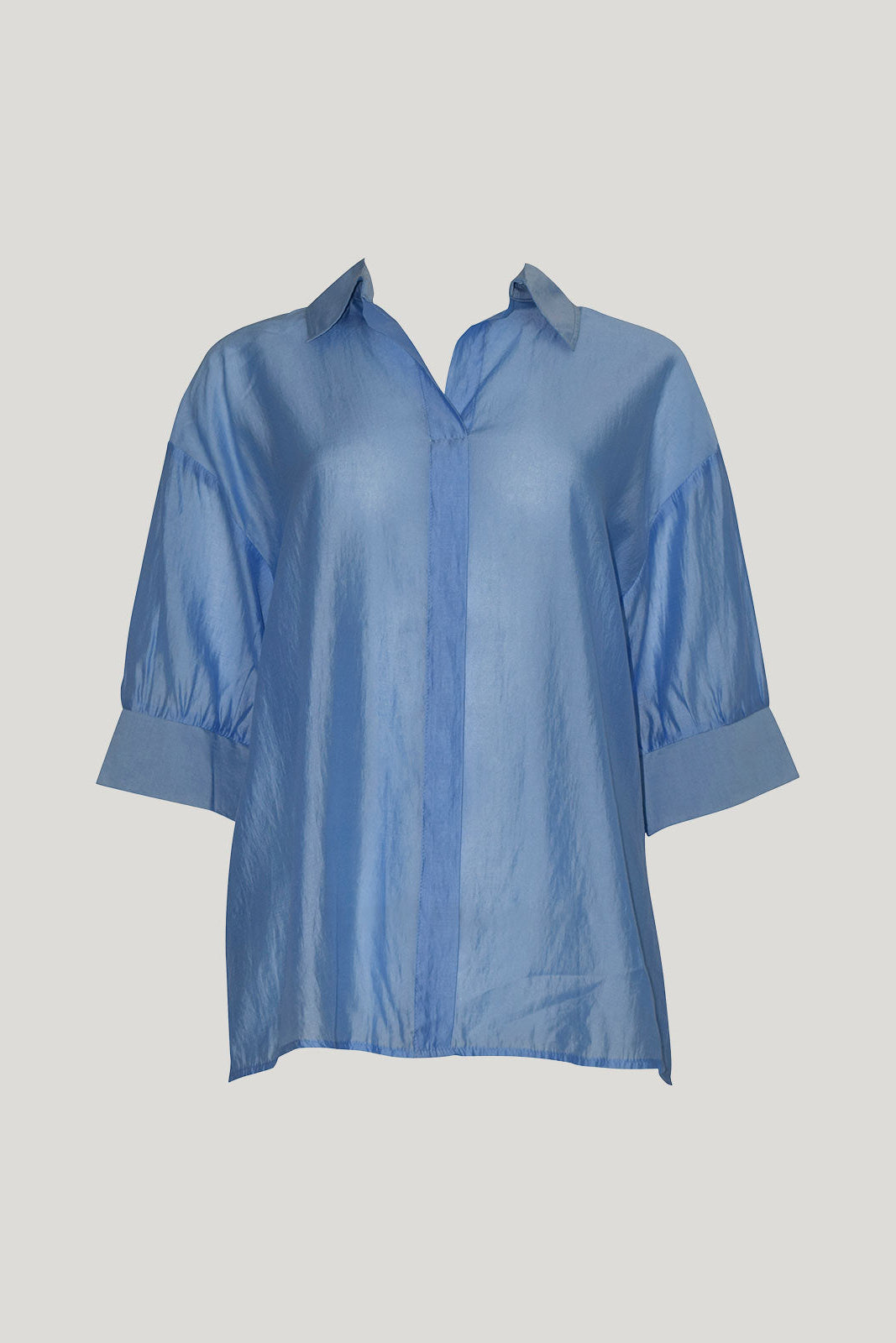 SILLS MILLIE BUTTON DOWN BLOUSE SKY BLUE