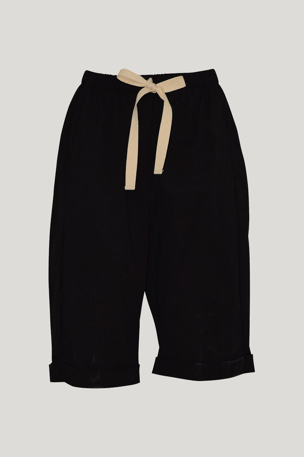 SILLS MACY SHORTS BLACK WITH CREAM DRAWSTRING