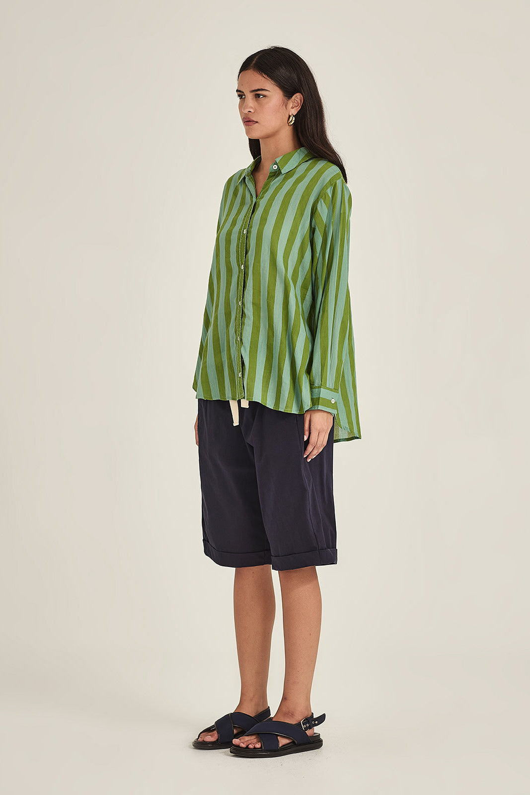 SILLS MACY SHORTS NAVY WITH CREAM DRAWSTRING