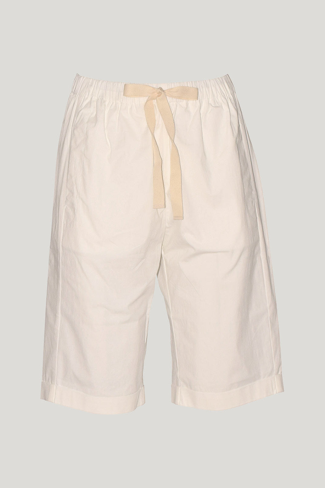 SILLS MACY SHORTS WHITE WITH CREAM DRAWSTRING