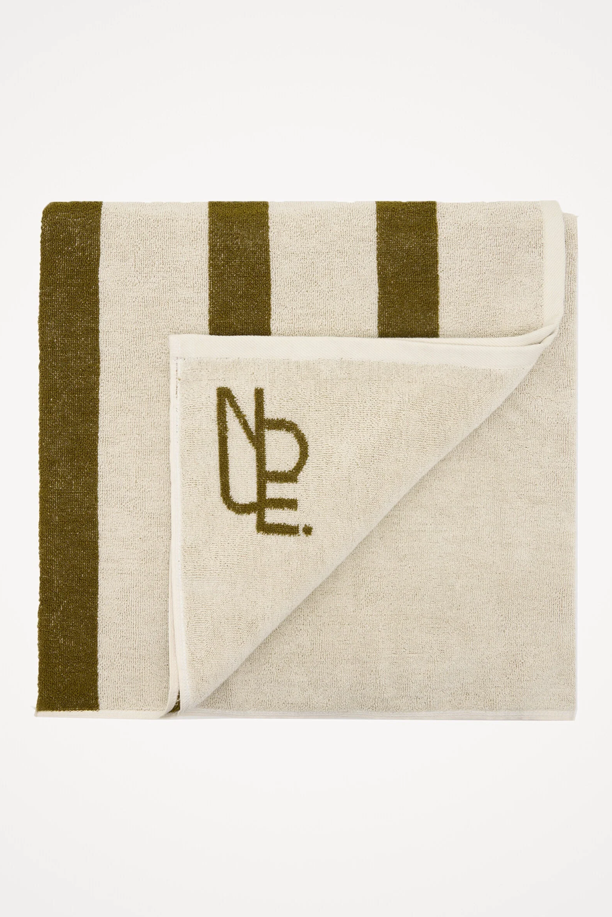 NUDE EMBLEM STRIPE TOWEL