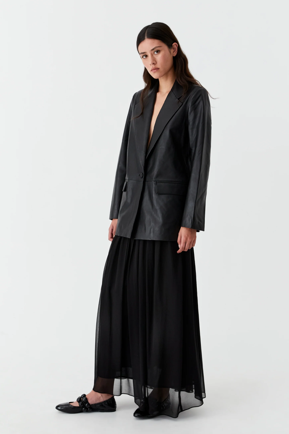 WESTLEY LEATHER BLAZER