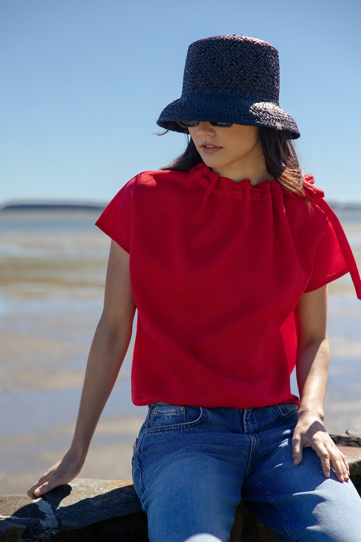 RAY LINEN TOP