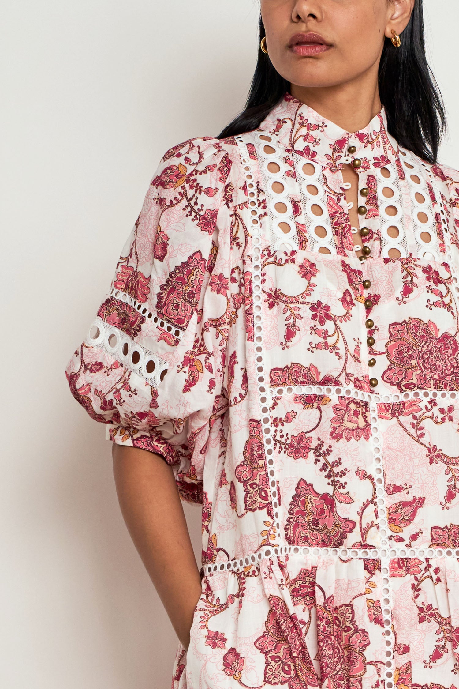 ZOE KRATZMANN FLUTTER DRESS RAMIE ROSE PAISLEY MAXI DRESS