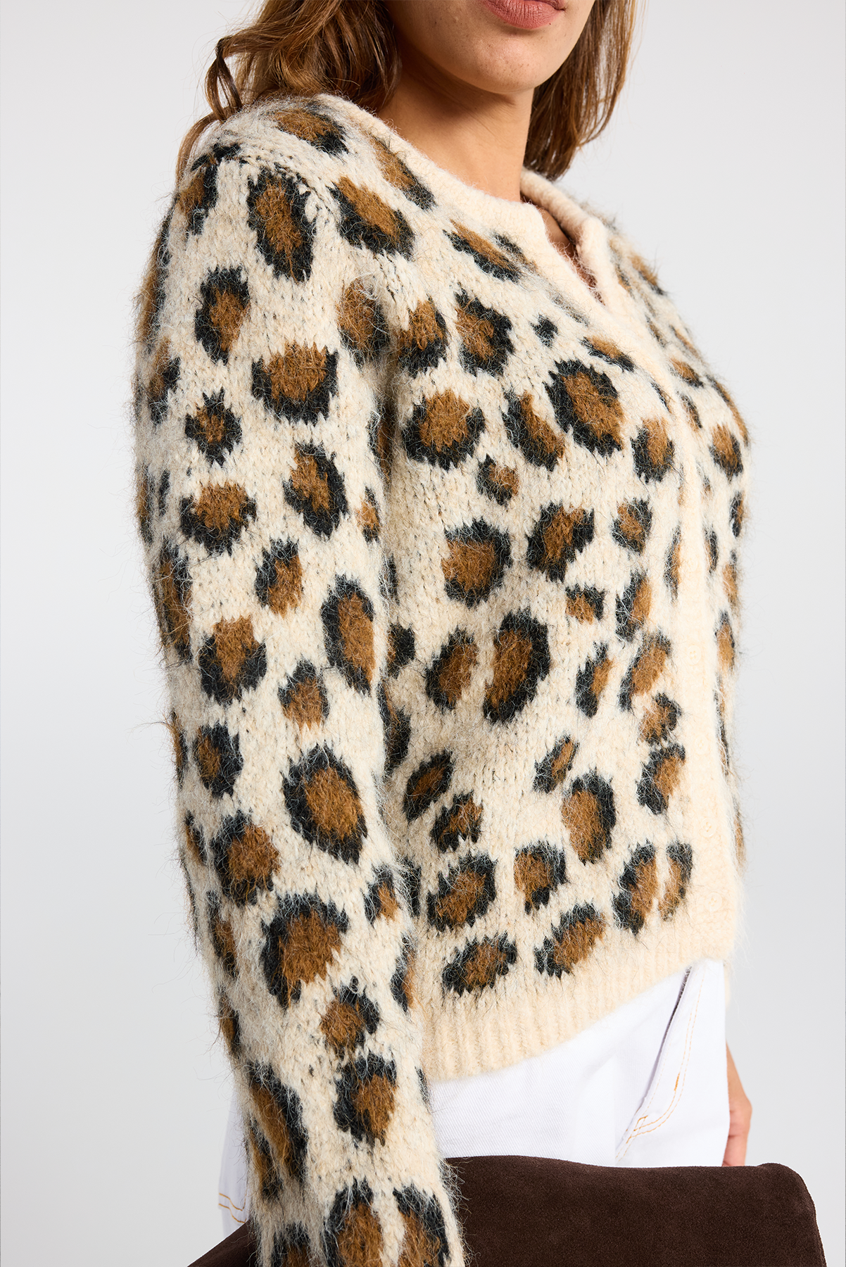 LEOPARD CARDI