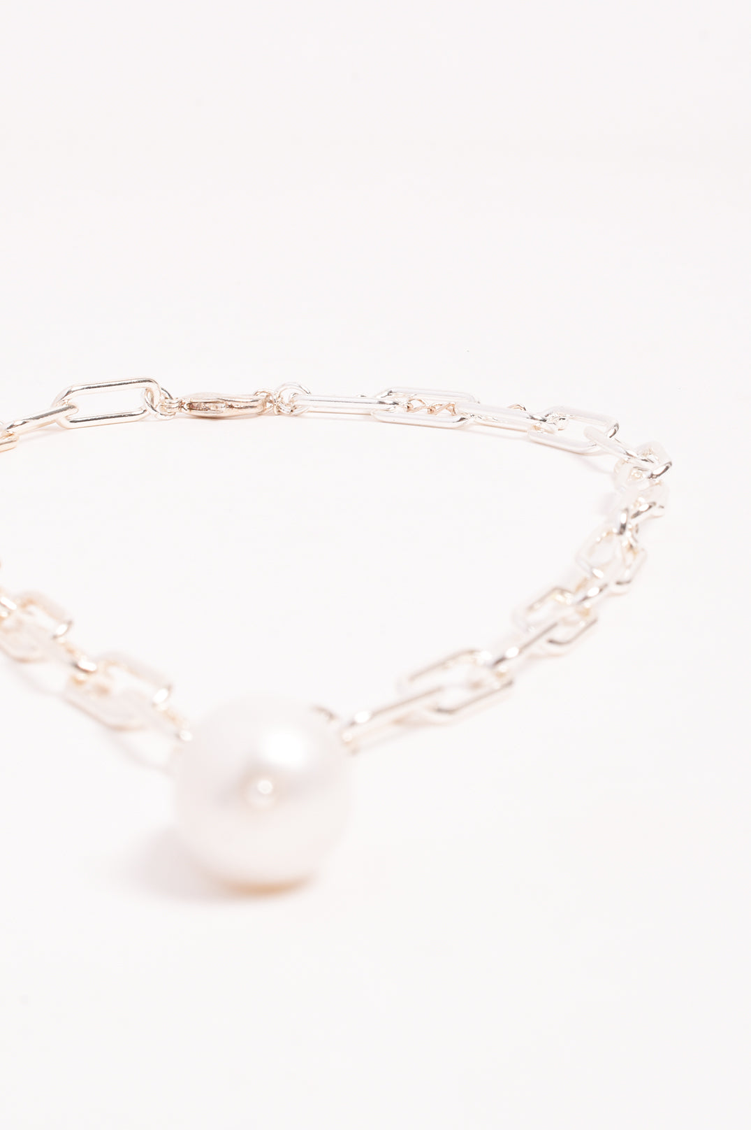 ADORNE PEARL DROP NECKLACE GOLD SILVER CHAIN