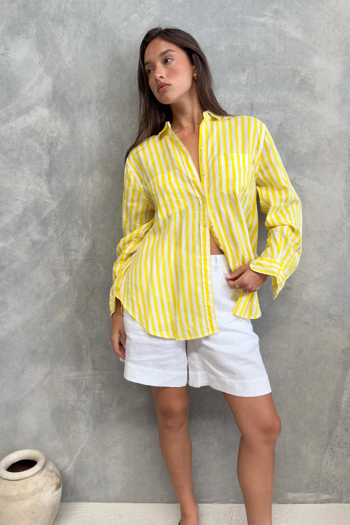 BOYFRIEND LINEN SHIRT