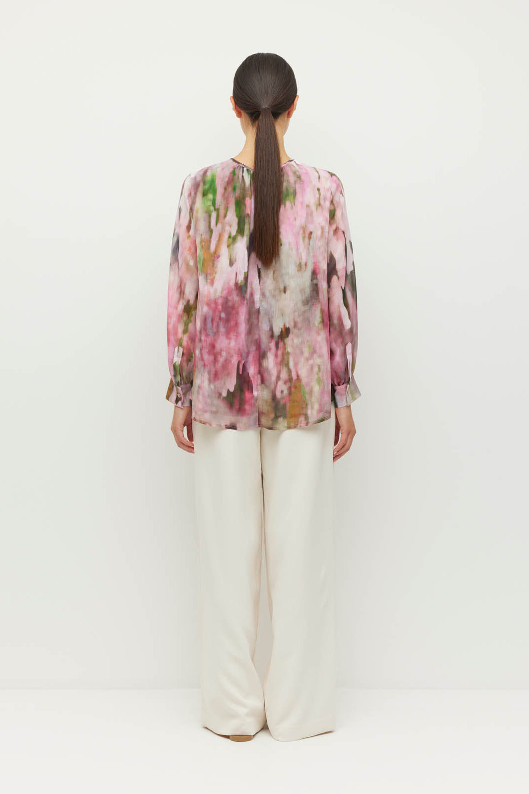JULIETTE HOGAN ARA BLOUSE POLYESTER PINK TOP