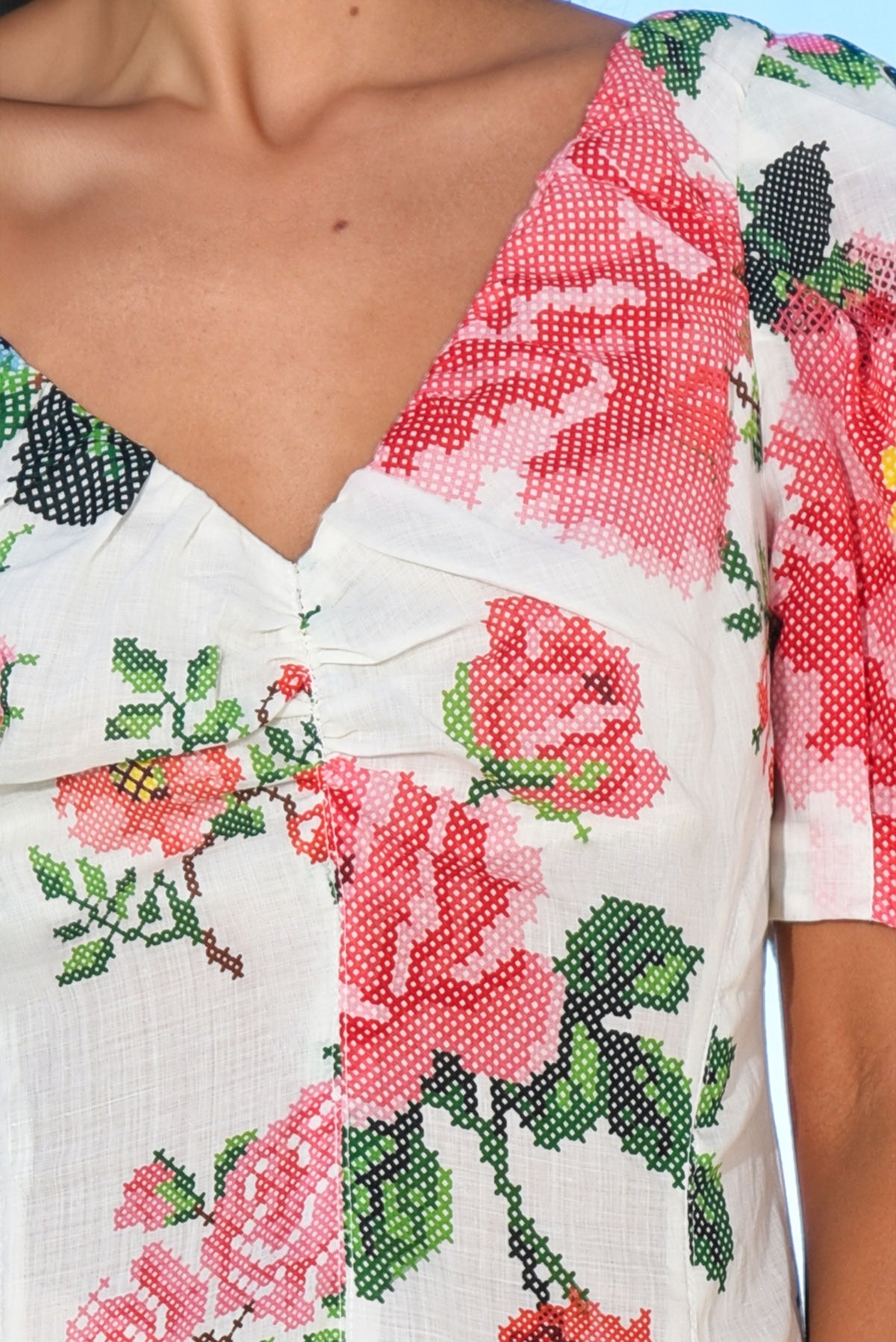 GATHER AROUND GIRLS DRESS