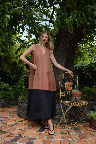 LUNE SPLICED DRESS