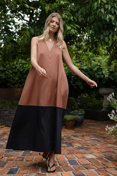 LUNE SPLICED DRESS