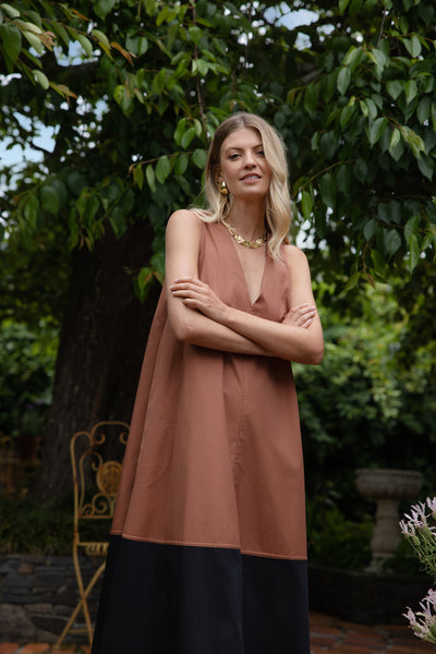 LUNE SPLICED DRESS