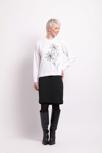 SKETCH EMBROIDERY JUMPER