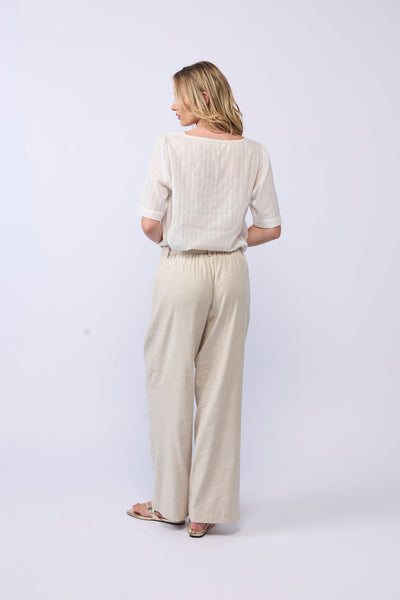 LAKE PANT NATURAL LINEN
