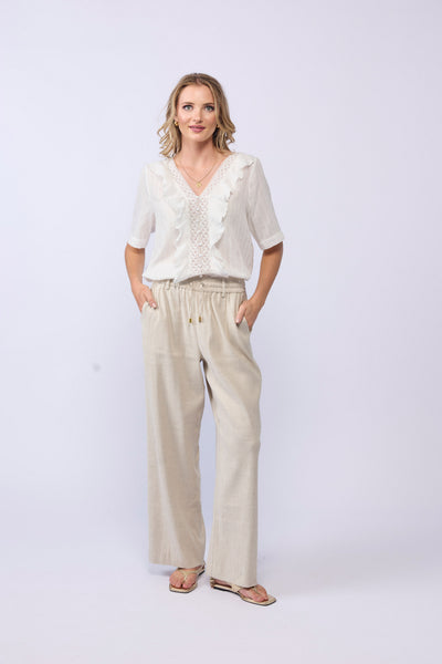LAKE PANT NATURAL LINEN