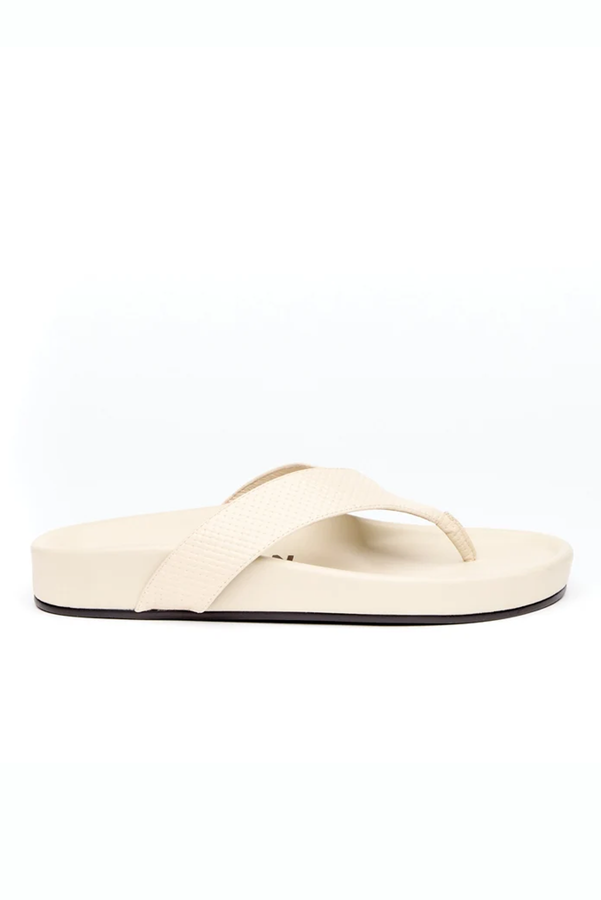HAEL AND JAX OASIS SANDAL STONE IVORY LEATHER JANDAL