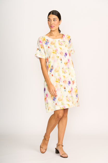 CONTRAST SHIFT DRESS