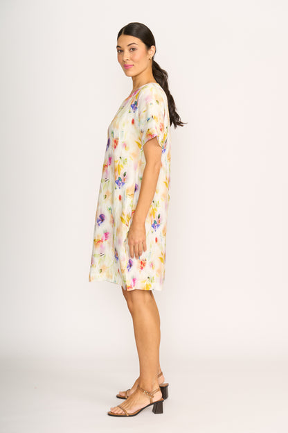 CONTRAST SHIFT DRESS