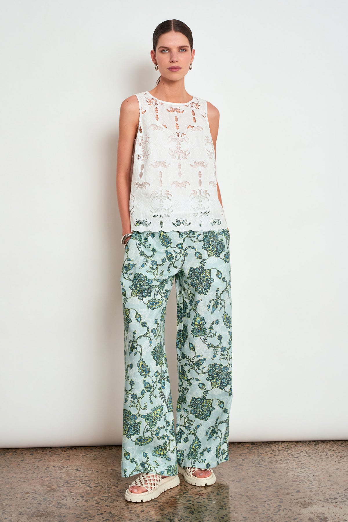 ZOE KRATZMANN PHASE PANT FERN PAISLEY