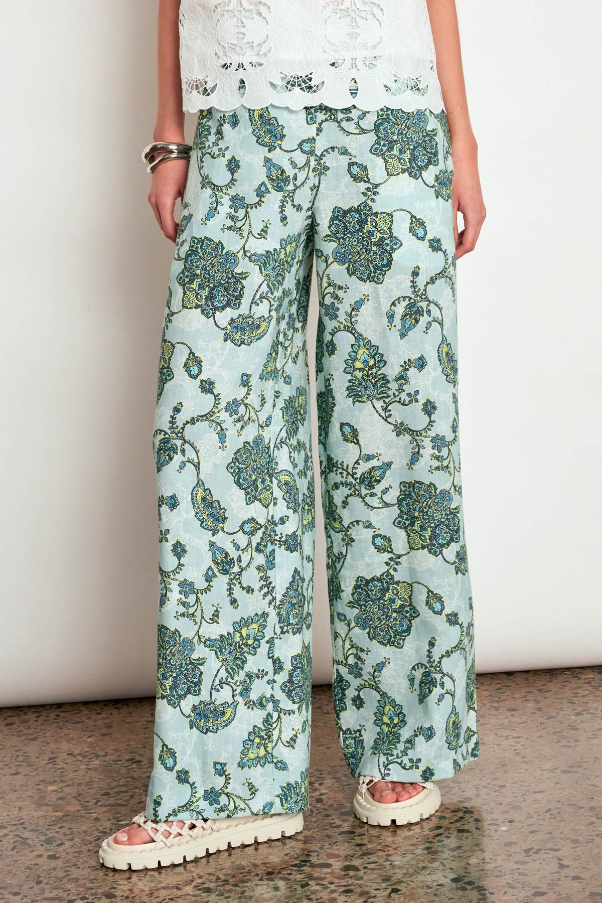 ZOE KRATZMANN PHASE PANT FERN PAISLEY