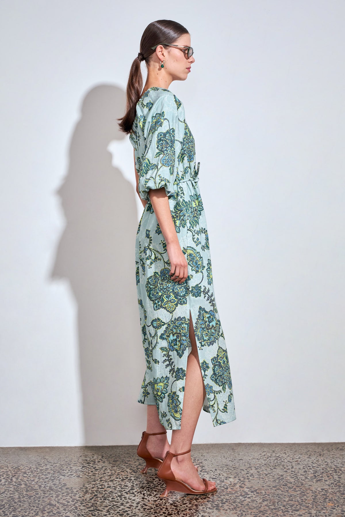 ZOE KRATZMANN SILHOUETTE DRESS FERN PAISLEY