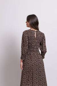 FRONT AND BACK SHIRRING DRESS