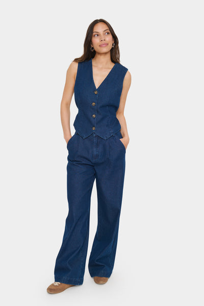SAINT TROPEZ JACLYN PANTS DENIM