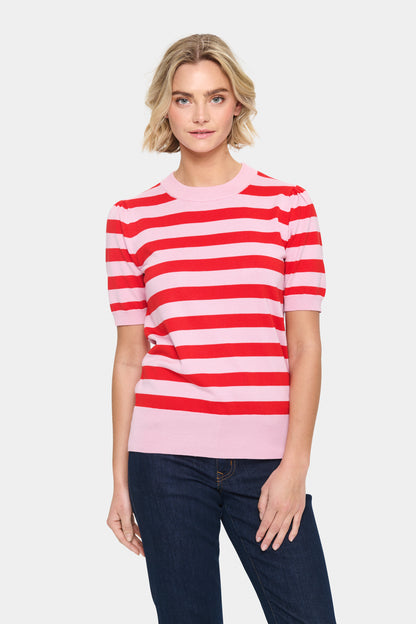 MILA BLOCK STRIPE PULLOVER