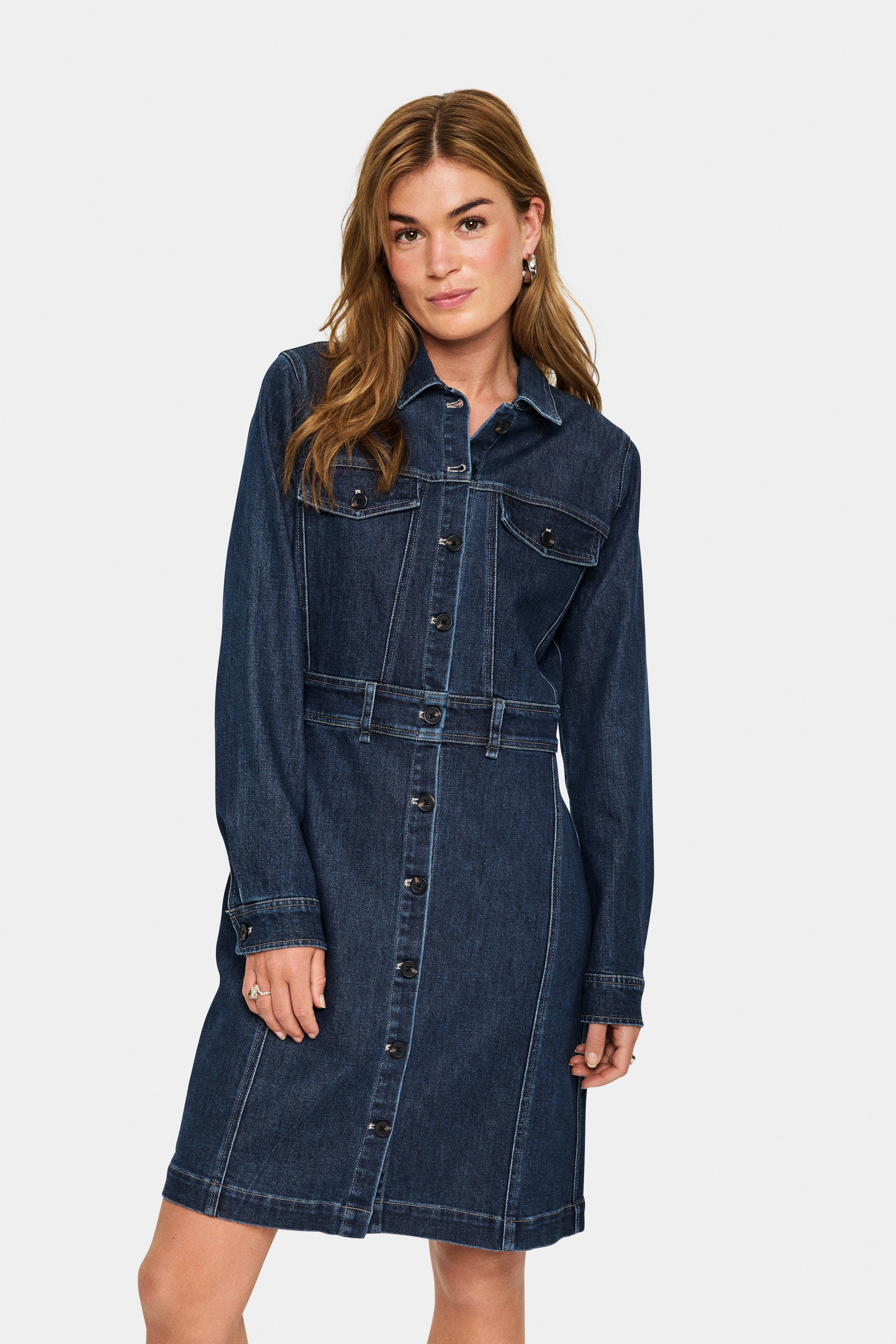 SAINT TROPEZ MAUDE DRESS DENIM