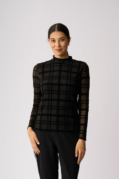 LONG SLEEVE POLO TOP