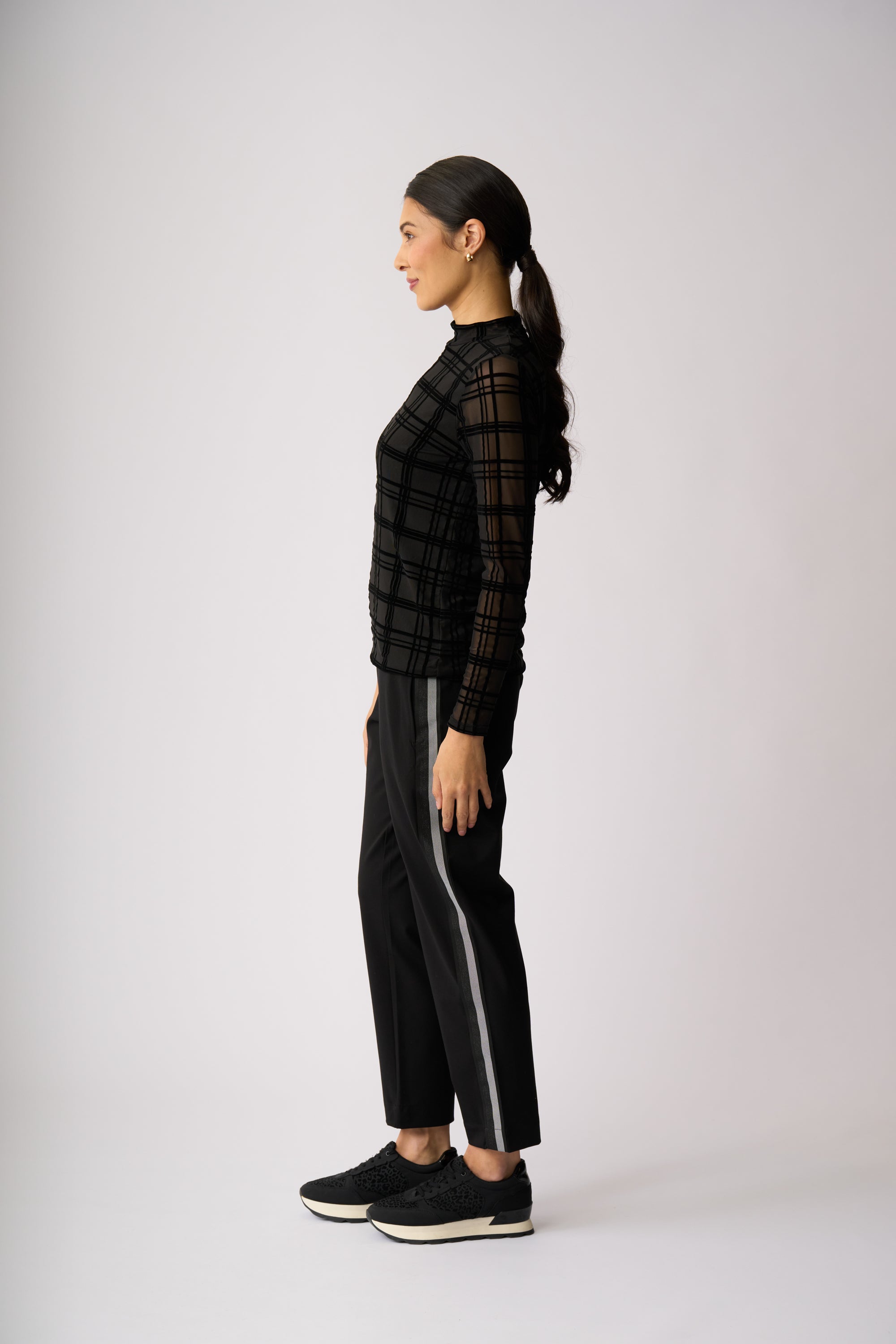 LONG SLEEVE POLO TOP