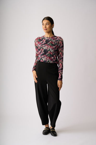 MESH CREW NECK TOP
