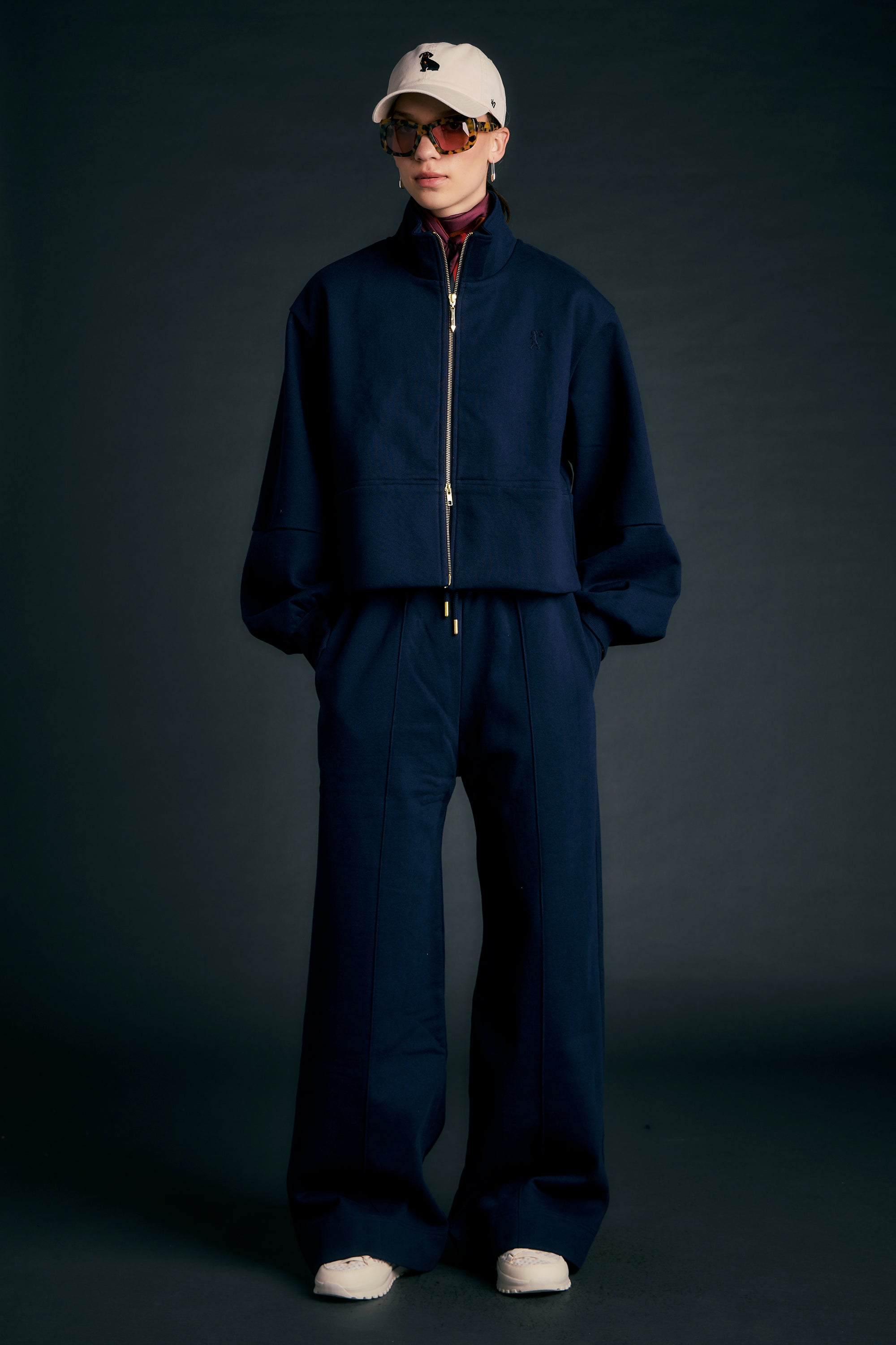 PIN TUCK TRACK PANTS