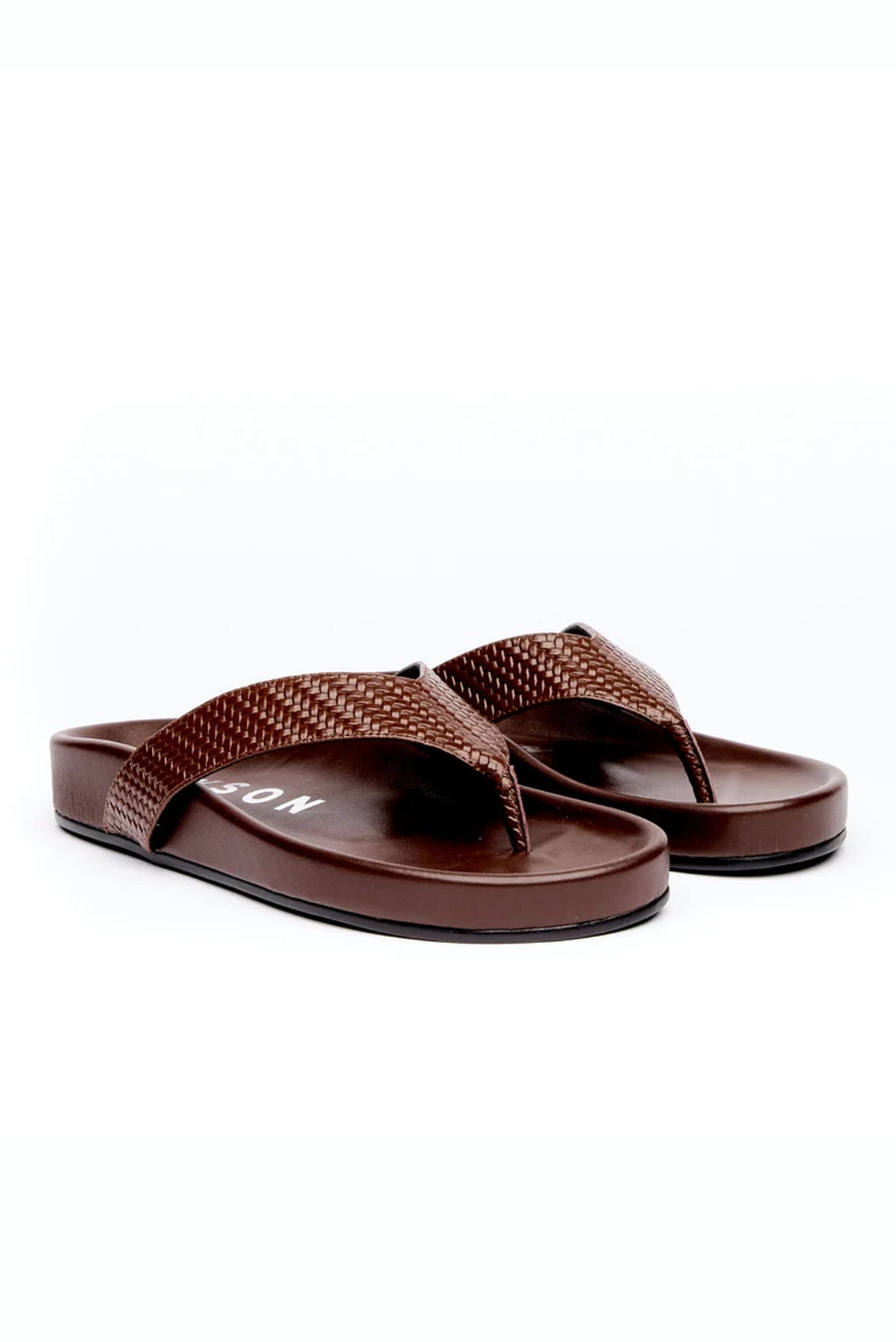HAEL AND JAX OASIS SANDAL BROWN LEATHER JANDAL