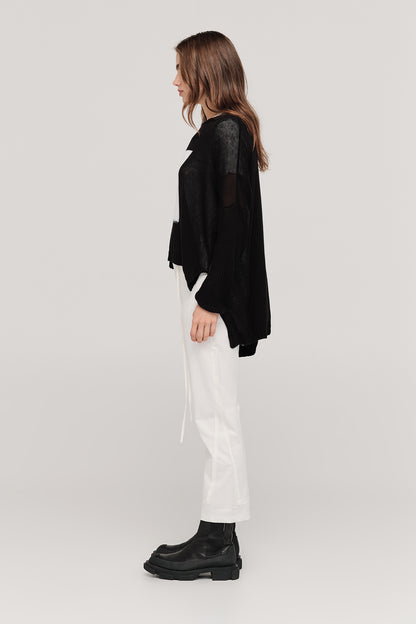 SQUARED LUCENT SWEATER