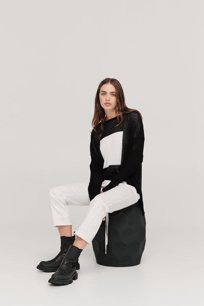 SQUARED LUCENT SWEATER