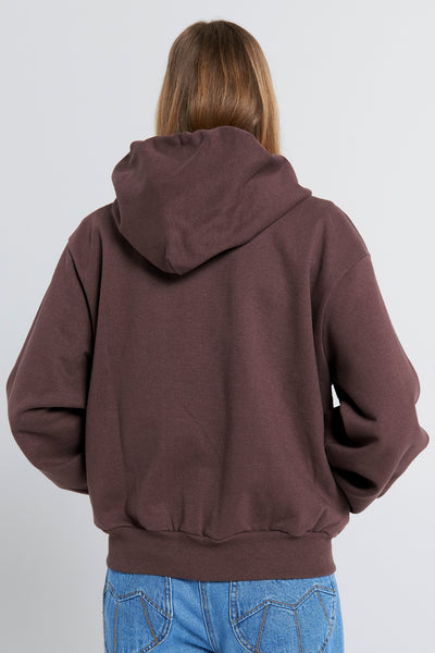 RUNAWAY GIRL CROPPED OVERSIZE HOODIE