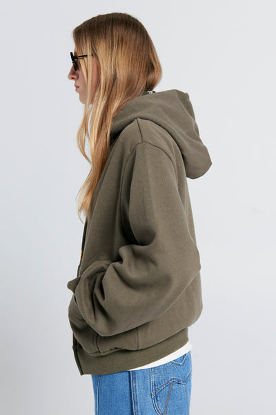 RUNAWAY GIRL CROPPED OVERSIZE HOODIE