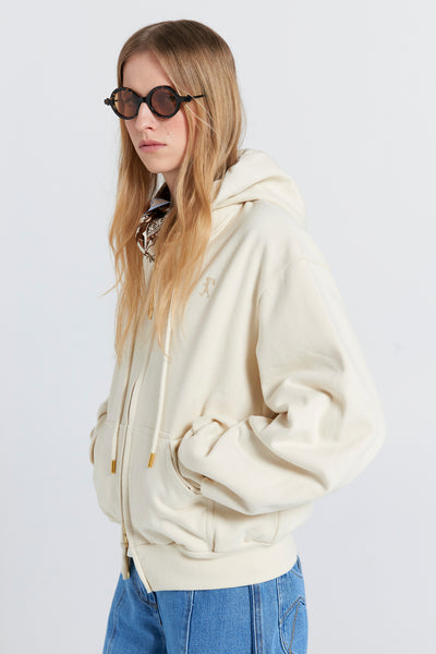 ROCKING HORSE CROPPED OVERSIZED HOODIE