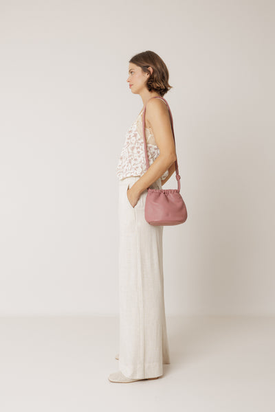 INDI AND COLD FLOWY PANT VISCOSE LINEN NATURAL