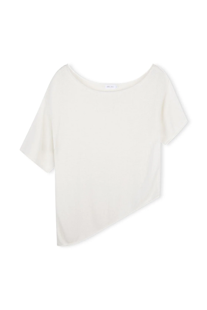 ALYIA ASYM KNIT TEE