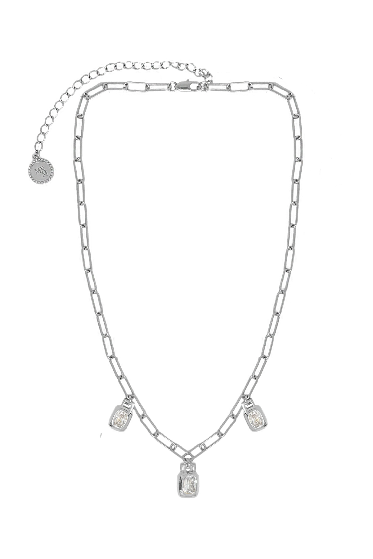 MOUNTAIN AND MOON ANGELICA NECKLACE STERLING SILVER CHAIN CHARM GEMSTONE JEWELLERY