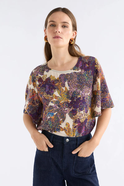 ELK AUBE TOP LANTIS PRINT COLOURFUL PRINT TOP 