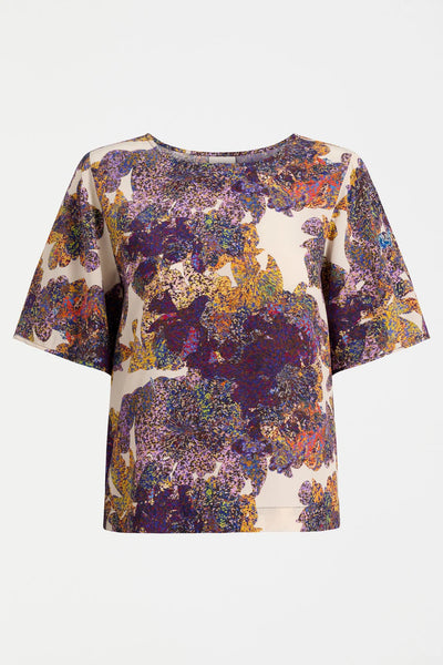ELK AUBE TOP LANTIS PRINT COLOURFUL PRINT TOP 