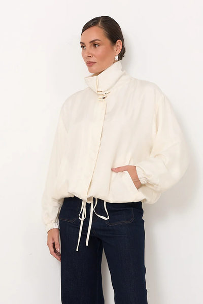 ADORNE AUDE JACKET CREAM IVORY CUPRO VISCOSE 
