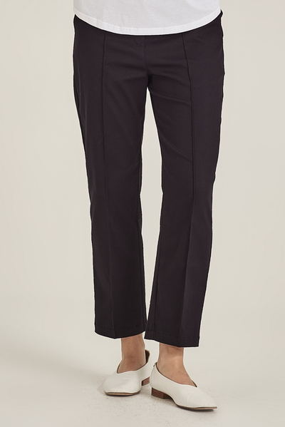 SILLS AUDREY CIGARETTE PANT NAVY RAYON STRETCH PANT