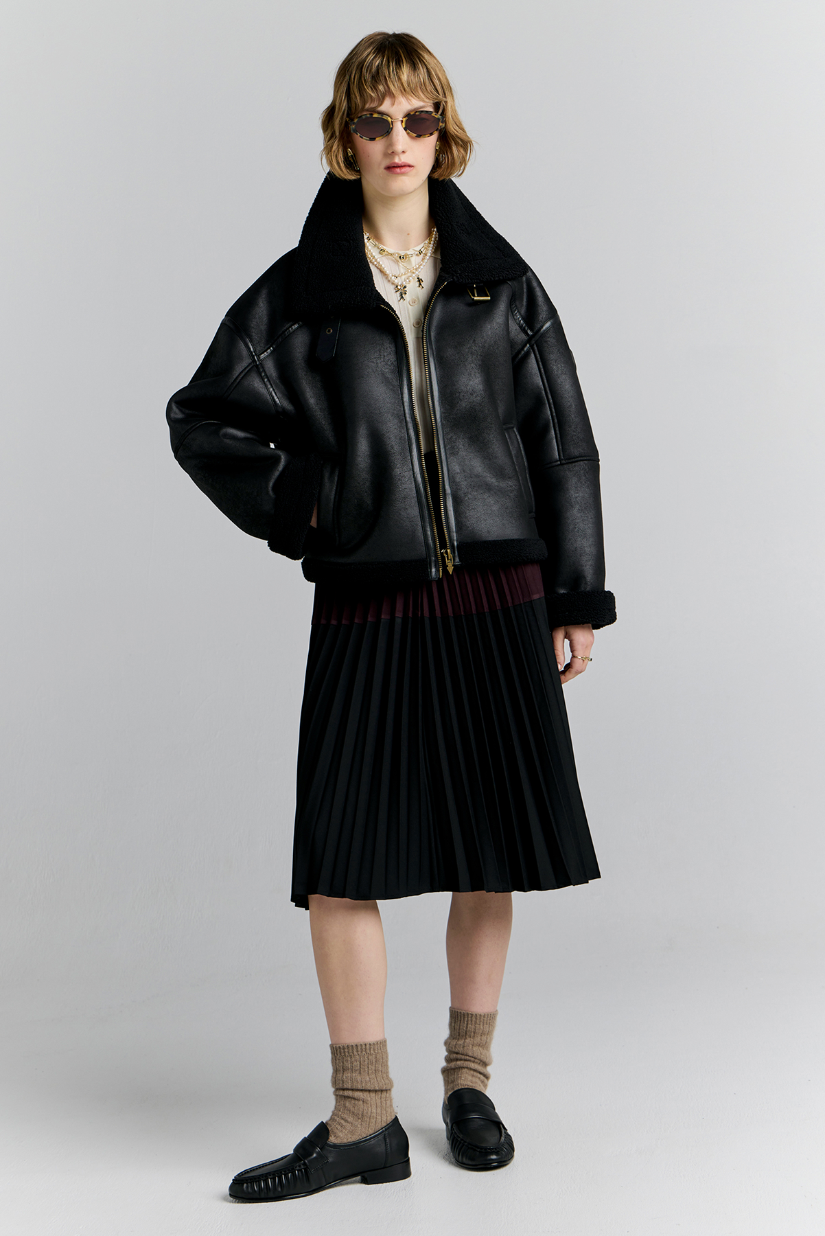 CROPPED AVIATOR JACKET
