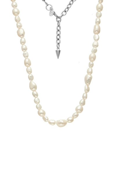 SILK AND STEEL ALLURE NECKLACE SILVER PEARL NECKLACE PEARL NECKLACE FRESHWATER PEARL BAROQUE PEARL PEARL JEWELLERY SILVER NECKLACE SILVER CHAIN STATEMENT NECKLACE LAYERING NECKLACE EVERYDAY NECKLACE MINIMAL STYLE CLASSIC STYLE MODERN JEWELLERY LUXE STYLE ELEGANT STYLE TIMELESS STYLE BRIDAL JEWELLERY WEDDING GUEST SILVER JEWELLERY SILVER ACCESSORIES STAINLESS STEEL WATERPROOF JEWELLERY POLISHED FINISH PREMIUM JEWELLERY WOMENS JEWELLERY GIFT IDEA PEARL LAYERING NATURAL PEARL LUXURY STYLE