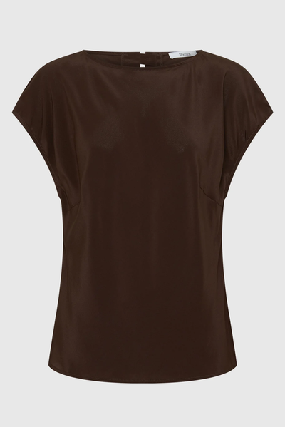 morrison AURORA SILK TOP espresso brown silk 