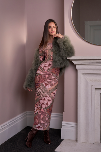 BYZANTIUM MESH DRESS